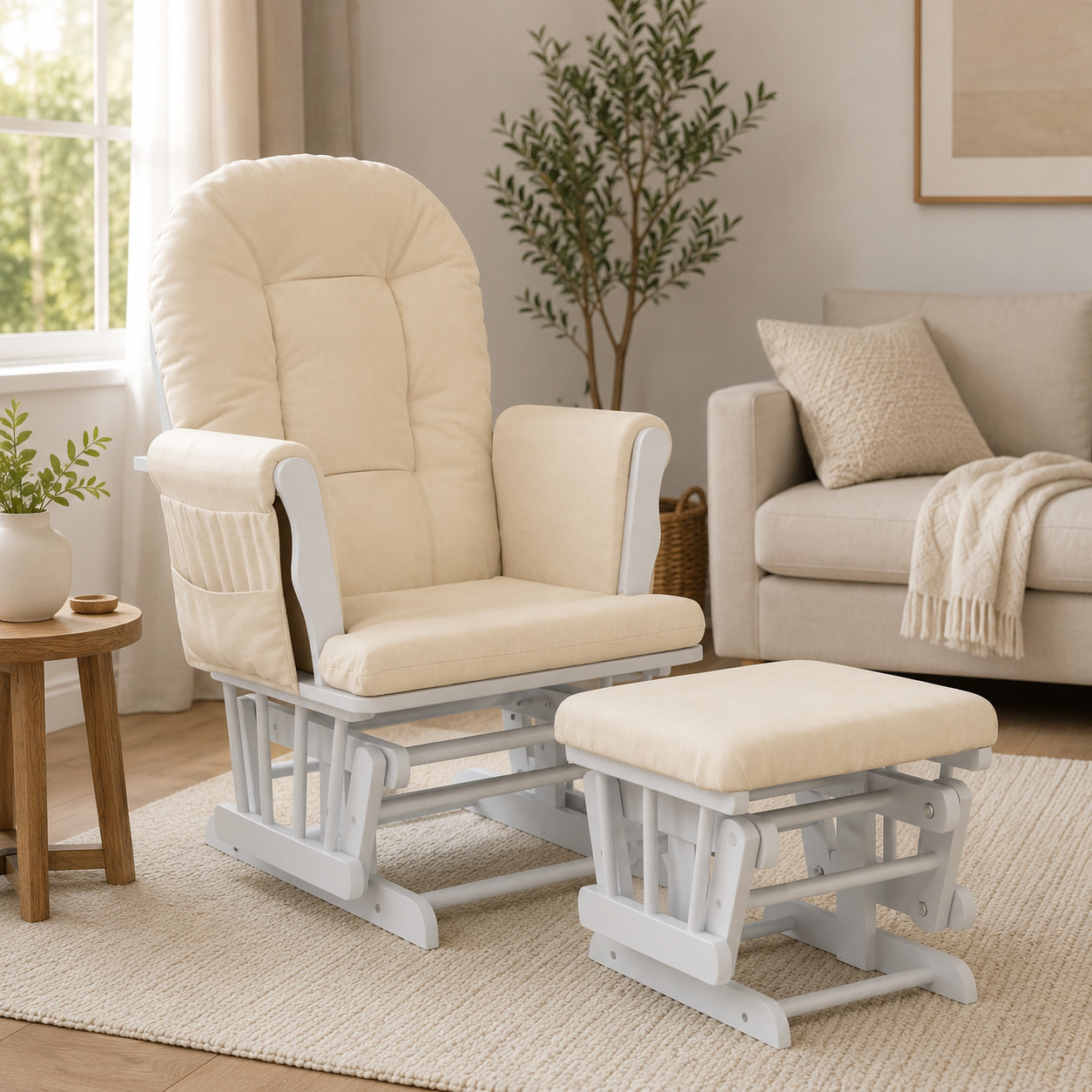 Rocking Chair FUNA avec repose-pied