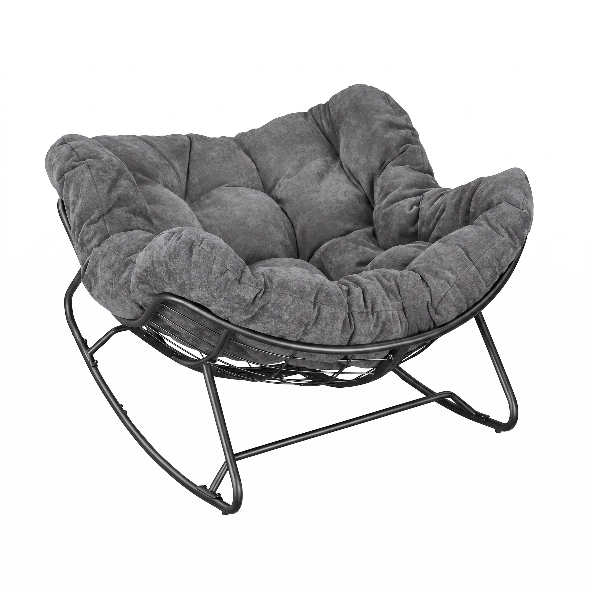 Rocking Chair OVIA Moelleux en métal