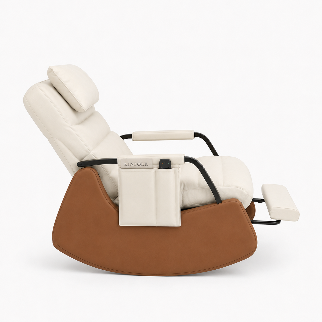 Rocking Chair OSLO en cuir synthétique – vue arrière
