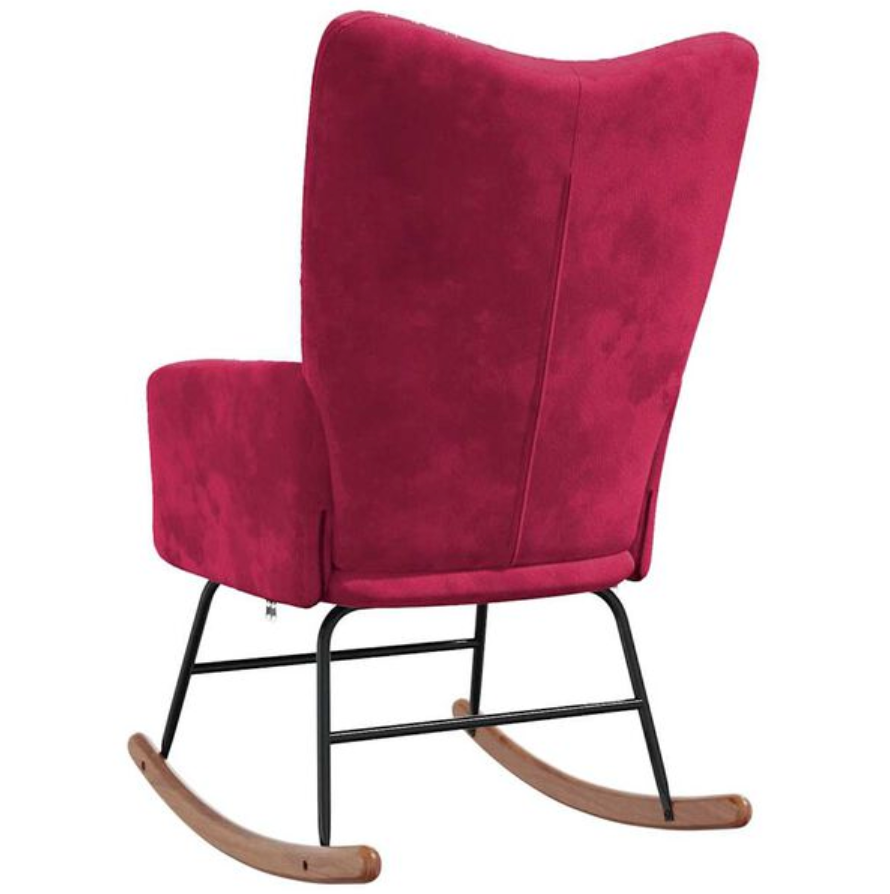 Rocking Chair NUA Tissu velours et bois massif