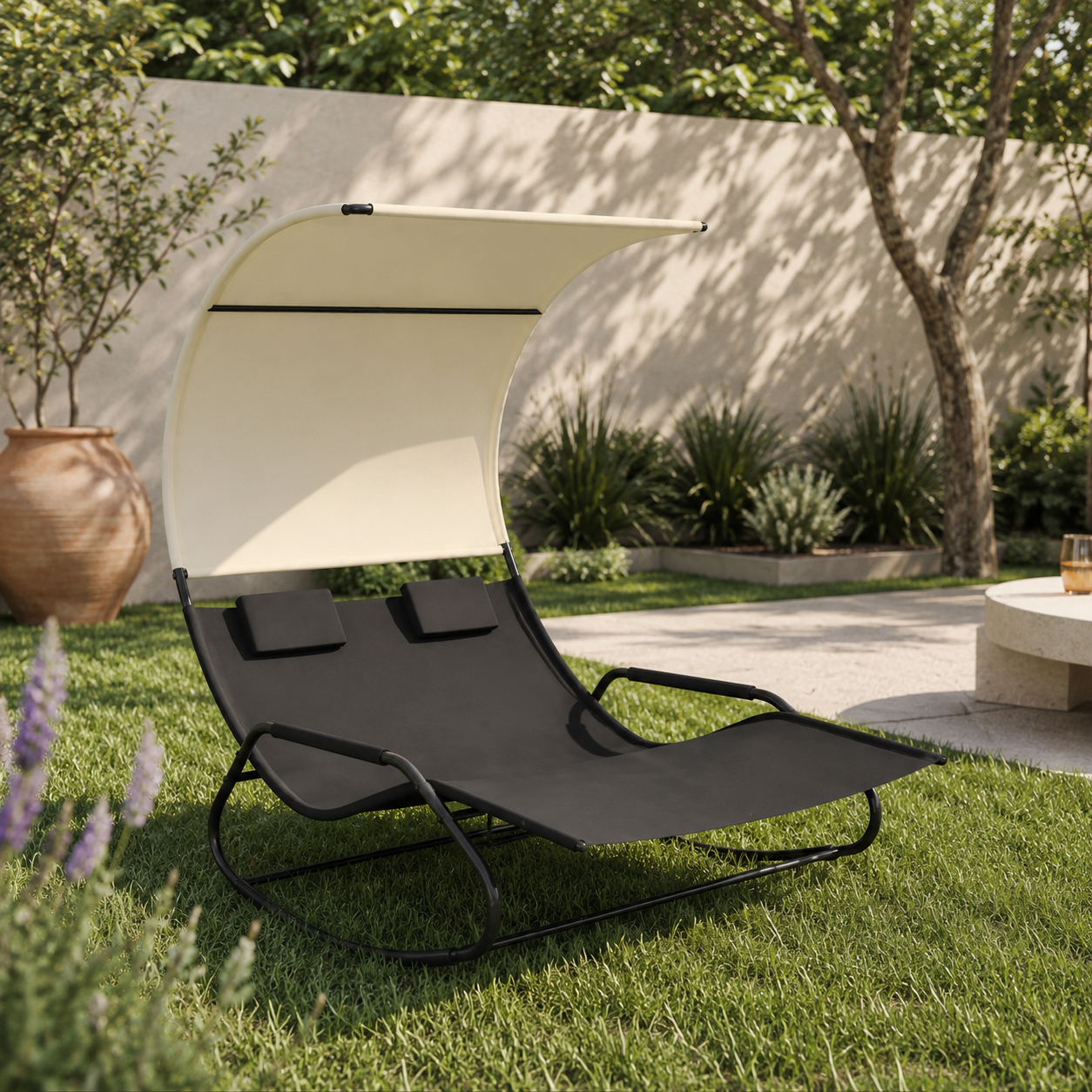 Rocking Chair DEO Duo & Auvent intégré