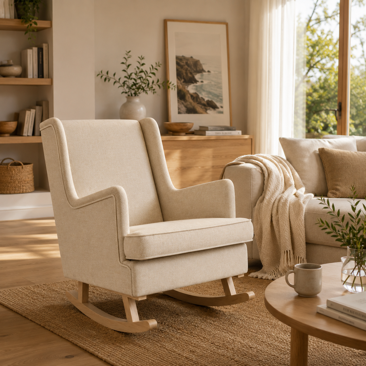 Rocking Chair BULA Tissu & Bois