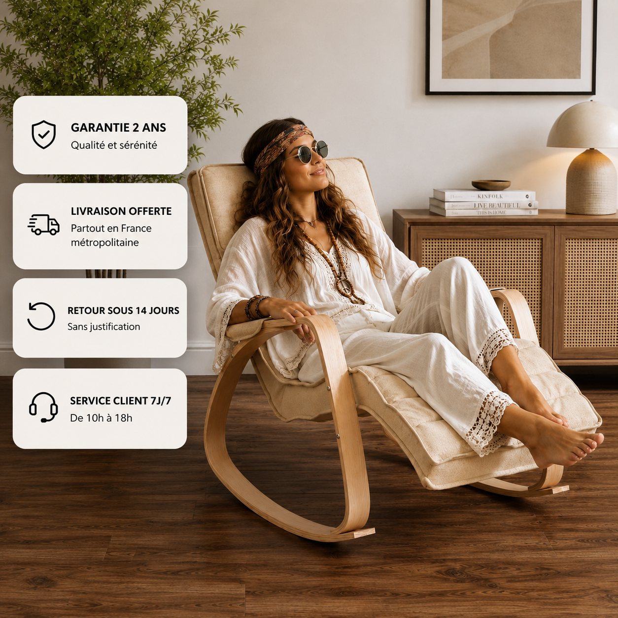 Rocking Chair AXLO en bouleau