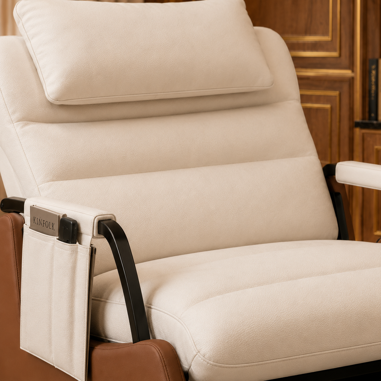 Rocking Chair OSLO en similicuir