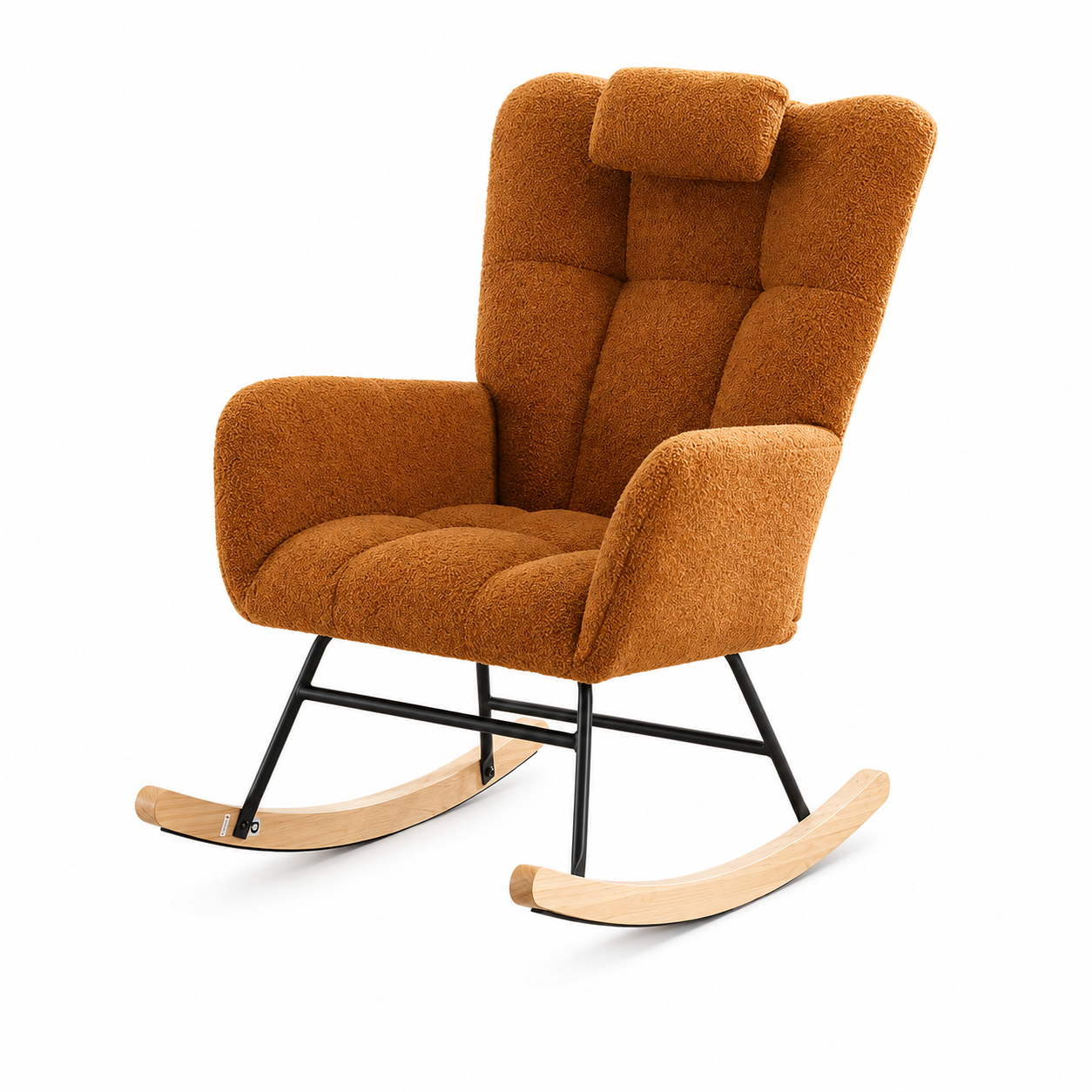 Rocking Chair NUMA en velours côtelé