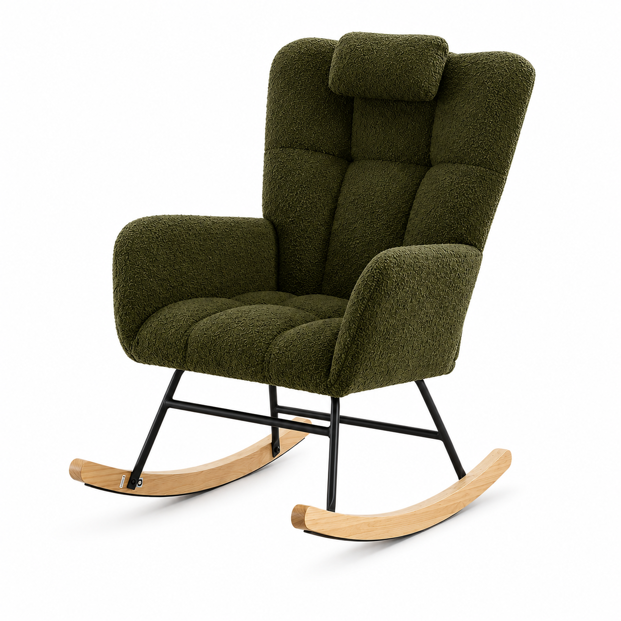 Rocking Chair NUMA en velours côtelé