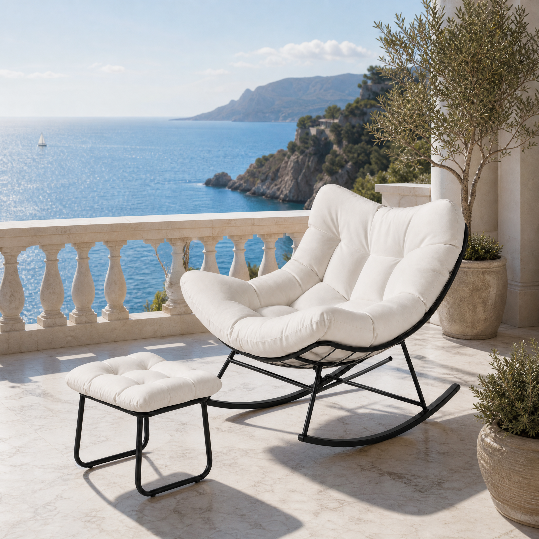 Rocking Chair ORSO en acier