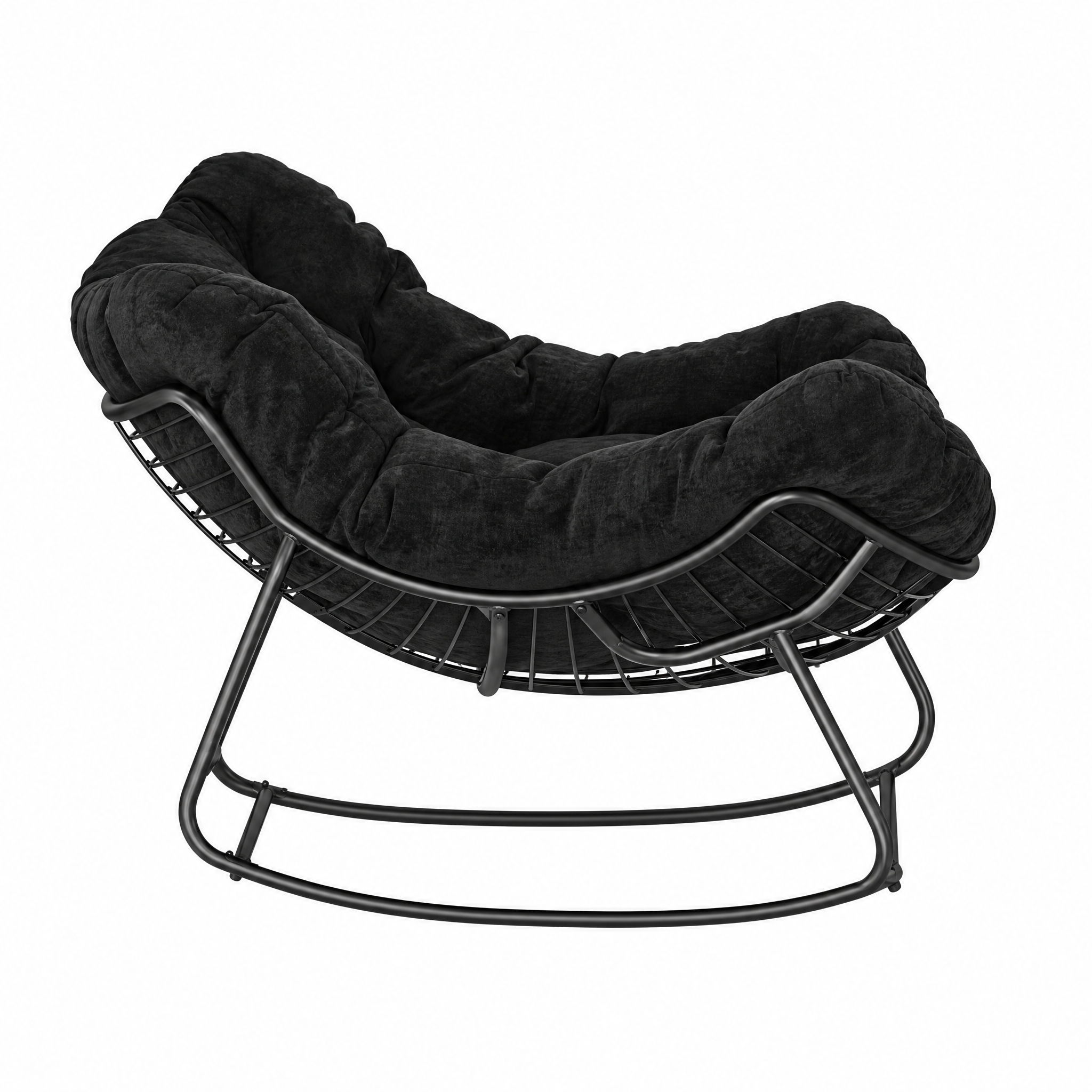 Rocking Chair OVIA Moelleux en métal