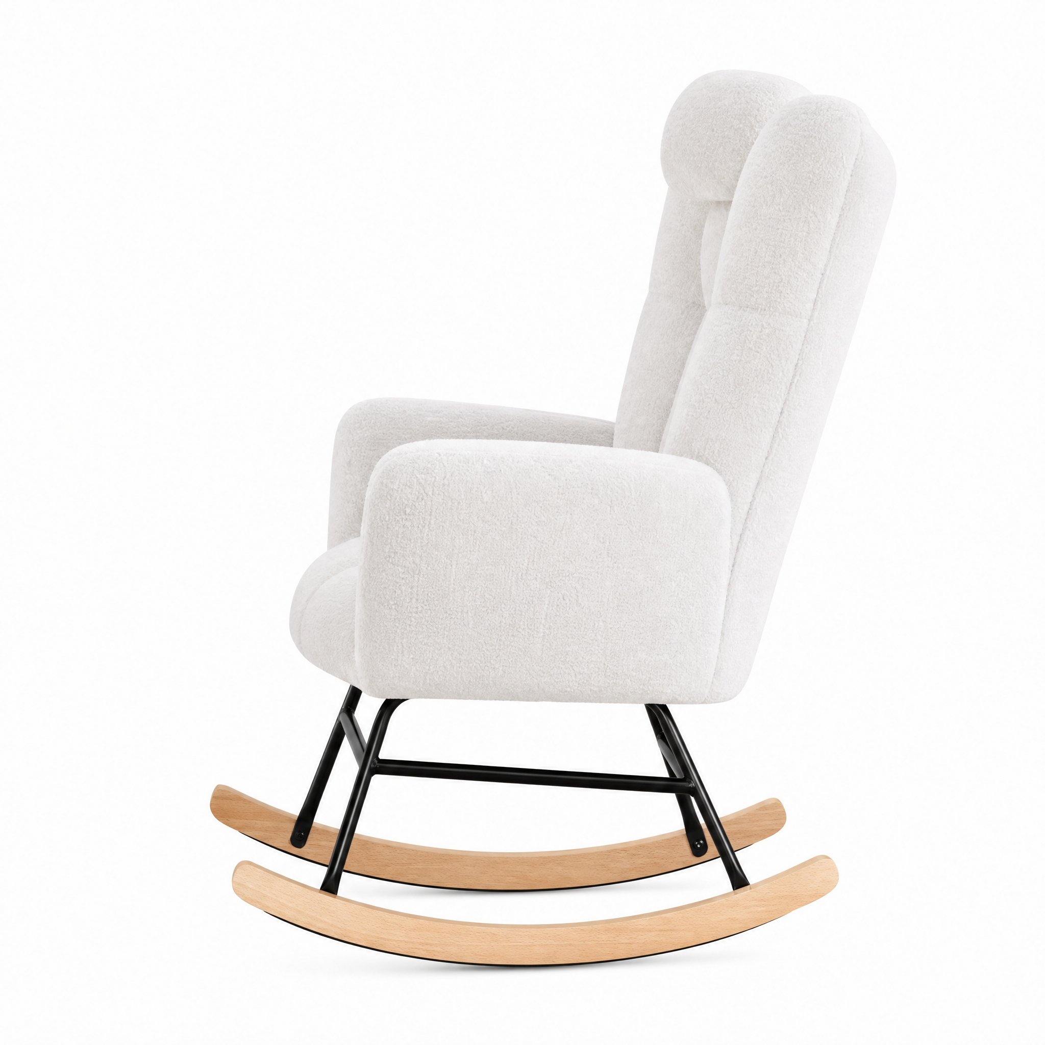 Rocking Chair NUMA en velours côtelé