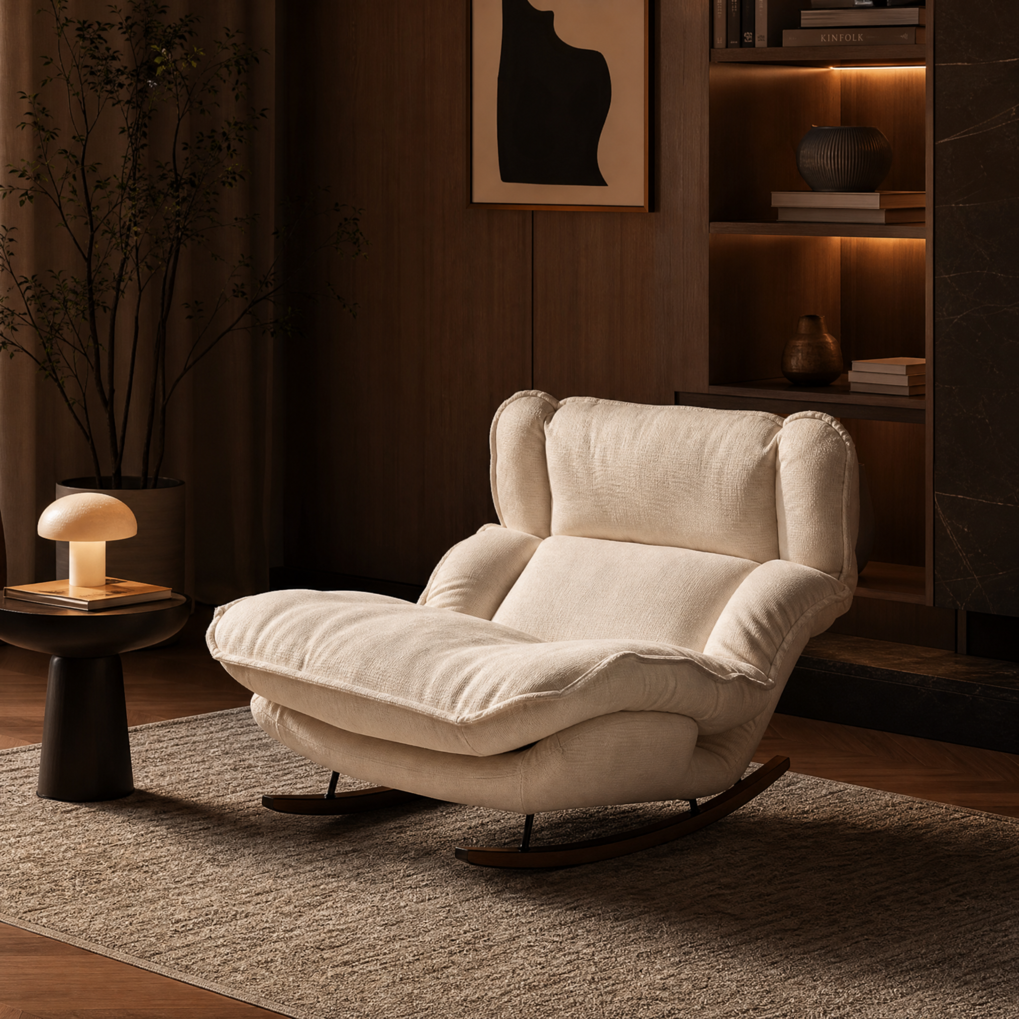 ROVA - Rocking chair tissu