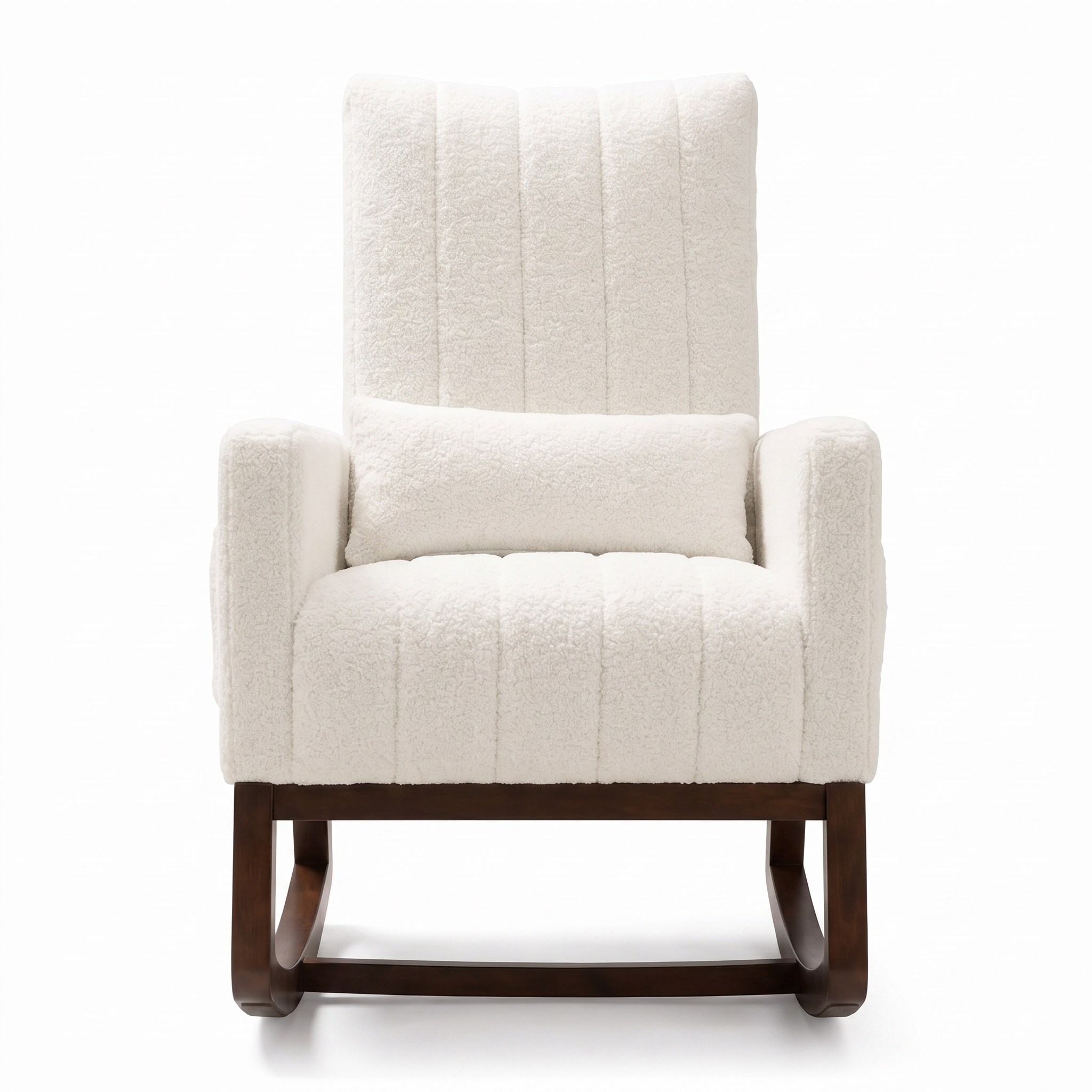 LOLA - Rocking chair flanelle neige
