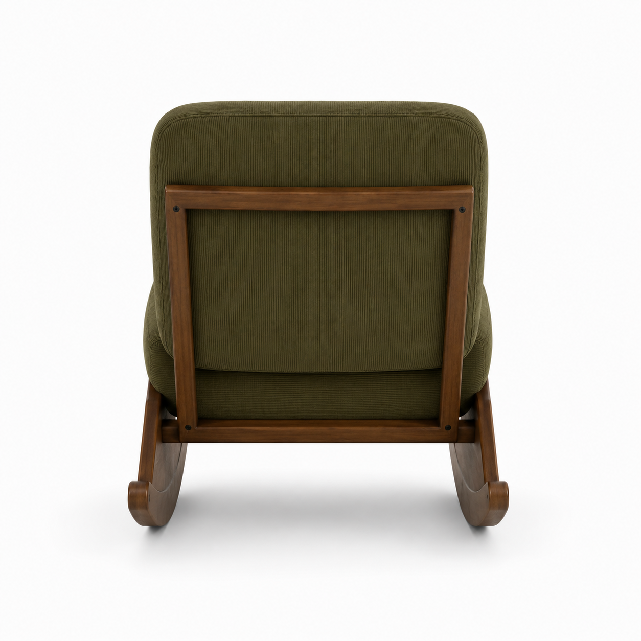 Rocking Chair KANO en velours côtelé – détail de l'assise