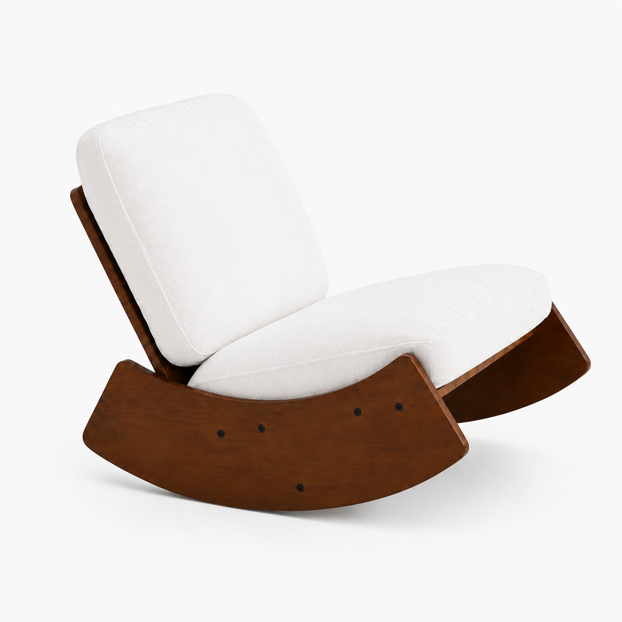 Rocking Chair KANO en velours côtelé – détail du tissu