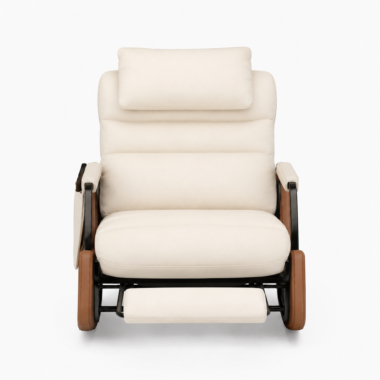 Rocking Chair OSLO en cuir synthétique – vue de profil
