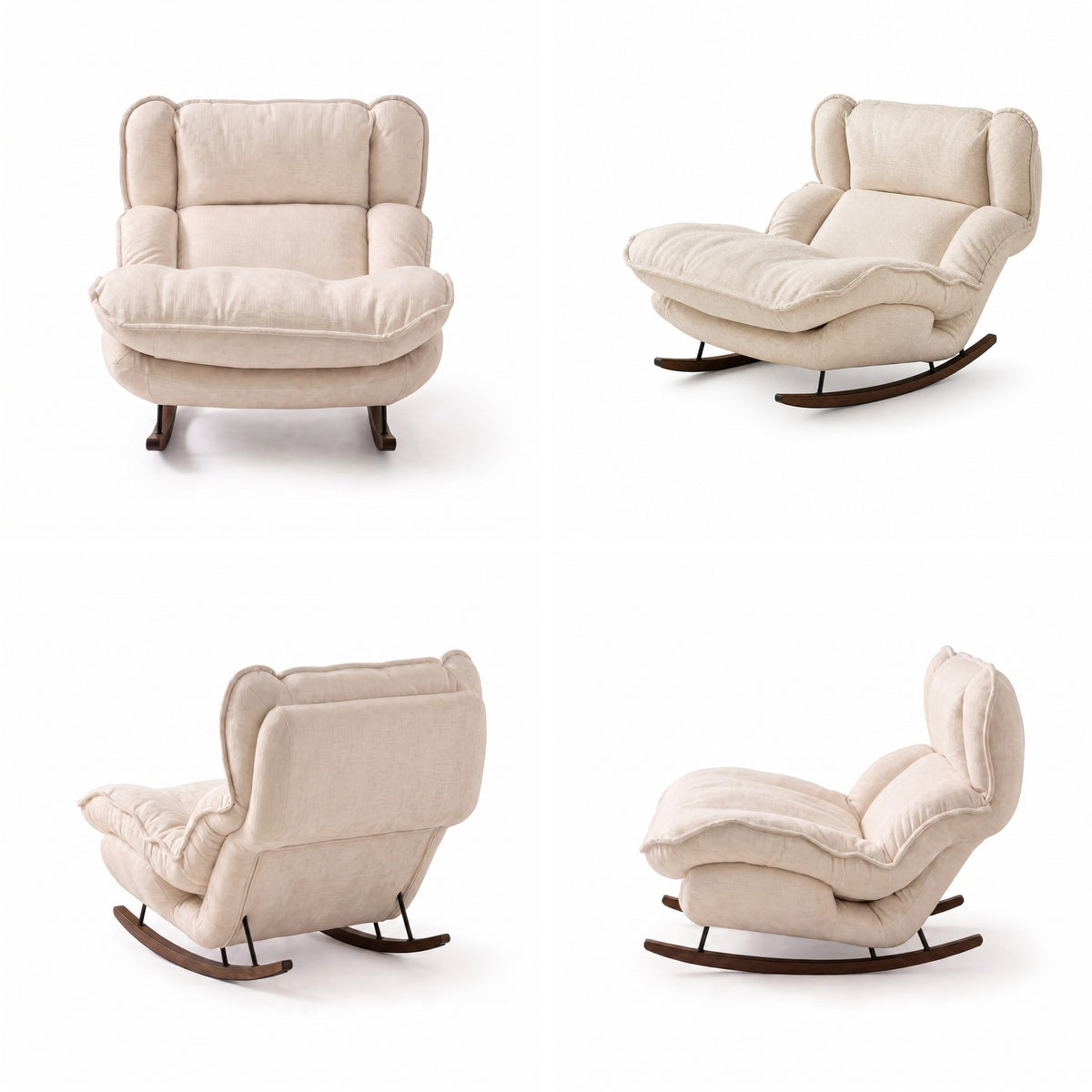 ROVA - Rocking chair tissu