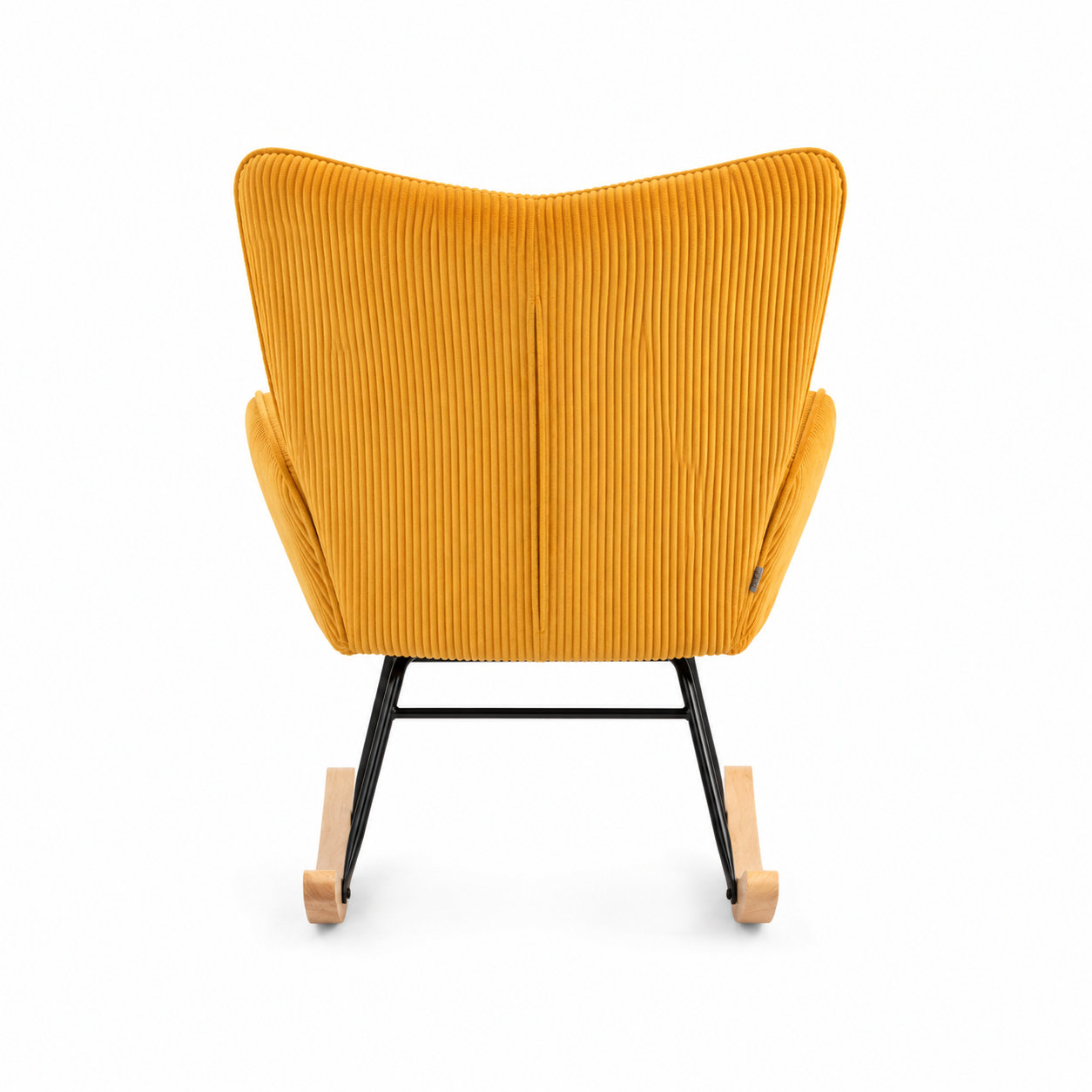 Rocking Chair SOLO en velours côtelé – détail de l'assise