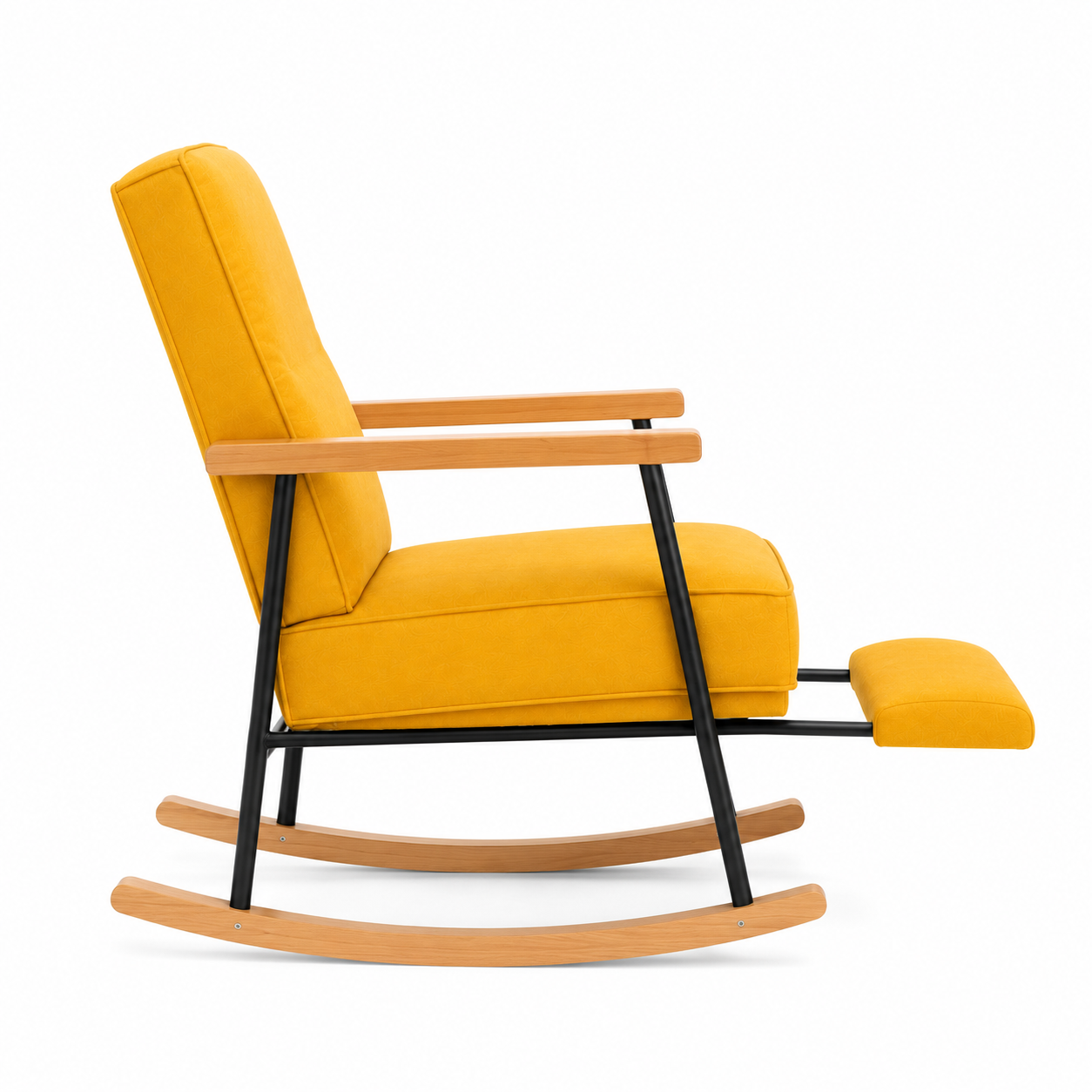 Rocking Chair YELO en coton-lin – vue arrière